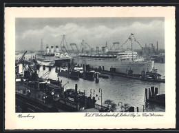 AK Hamburg, KdF-Urlauberschiff Robert Ley Und Cap Arcona  - Steamers