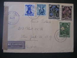 Österreich- Zensur Luftpost-Beleg Gelaufen 1948 Von Wien Nach New York - Lettres & Documents