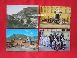 LDB - MONACO - Lot De 4 Cartes (lot 1) - Le Palais Et Relève De La Garde - Collections & Lots