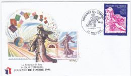 Enveloppe Premier Jour Journée Du Timbre 1996 Maubeuge - 1990-1999