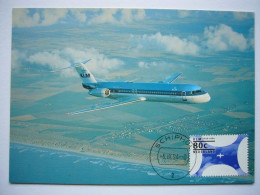 Avion / Airplane / KLM / Fokker 100 / Carte Maximum - 1946-....: Modern Tijdperk
