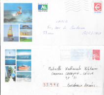 Nelle Aquitaine Entier Luquet Et € Oblitération Secap Lège Et Cazaux - Bigewerkte Envelop  (voor 1995)