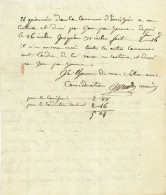 Ignace Wendling (1786-1847) Maire De Ensisheim 1815 Pionniers A Niffer - Historische Dokumente