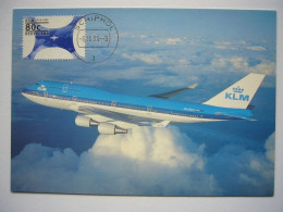 Avion / Airplane / KLM / Boeing 747-400 / Airline Issue / Carte Maximum - 1946-....: Ere Moderne