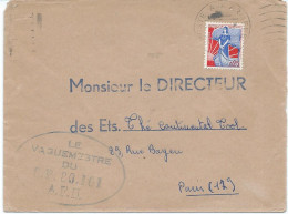 LETTRE AVEC CACHET LE VAGUEMESTRE DU S.P. 86101 - Algerienkrieg