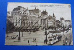 Antwerpen 2 X Cpa, Station Tram Opera Frankrijklei 1907 & 1923 - Antwerpen