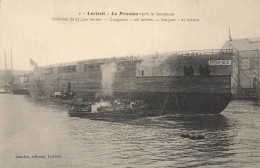 Lorient * Bateau LA PROVENCE Après Le Lancement * Cuirassé De 23500 Tonnes * Militaria - Lorient