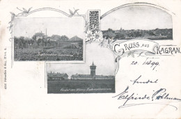 Wien 21. Bezirk Floridsdorf: Gruss Aus Kagran, Sophienbad Gärtnerei, Gestüt Trabrennverein, 1899 !!! - Autres & Non Classés