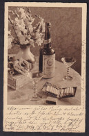 Image Of Glasses, Drink And Cigarettes / Postcard Circulated, 2 Scans - Autres & Non Classés