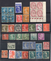 France  37 Timbres Pour Recherches - Collections