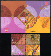 Macao - 2024 - Lunar New Year Of The Dragon - Mint Stamp Set + Souvenir Sheet - Neufs