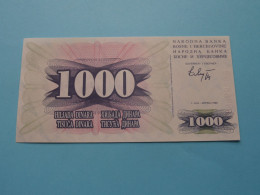 1000 Dinara - 1992 ( For Grade, Please See Photo ) UNC ! - Bosnien-Herzegowina