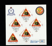 2010 TRAFFIC SAFTY S/S  Selfadvahs SULTANT OMAN COMPLETE 4 SET SELF ADHSIVE MNH OMAN POLICE LOGO OMAN POST LOGO - Verenigde Arabische Emiraten