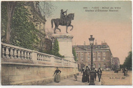 75 PARIS  Hôtel De Ville  - Statue D'Etienne Marcel - Arrondissement: 04