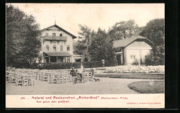 AK Gumpoldskirchen, Gasthaus Restauration-Meierei Richardhof J. L. Fritz Mit Garten  - Other & Unclassified