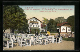 AK Gumpoldskirchen, Meierei Und Restaurant Richard-Hof, Gartenansicht  - Other & Unclassified