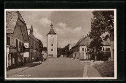 AK Timelkam, Strassenpartie Mit Blick Zur Kirche  - Otros & Sin Clasificación