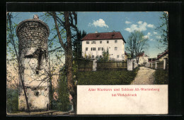 AK Vöcklabruck, Alter Wartturm Und Schloss Alt-Wartenburg Mit Zugangsweg  - Otros & Sin Clasificación