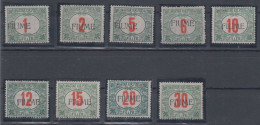 Italy Fiume Porto Stamps Typography Overprint Mi#4/12 1918 MNH ** - Fiume