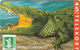 Denmark, KP 110, Crocodile, Mint, Only 2500 Issued, Flag, 2 Scans. - Denmark