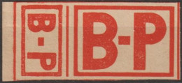 04/ Post Parcel Sticker "Packet" (small + Big) - Ungebraucht