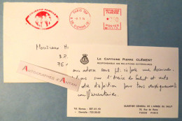 ● CDV 1974 Capitaine Pierre CLEMENT - Quartier Général De L'Armée Du Salut - Yvetot - Visiting Cards
