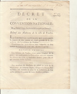 DECRET DE LA CONVENTION NATIONALE : Relatif Aux Habitants De La Ville De Verdun - Décrets & Lois