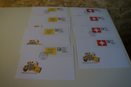 Schweiz Web Stamp Private 2006 8 Belege (28100) - Sammlungen