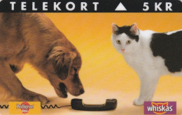Denmark, KP 103, Whiskas, Pedigree Pal, Cat And Dog,  Mint, Only 2.000 Issued, 2 Scans. - Denemarken