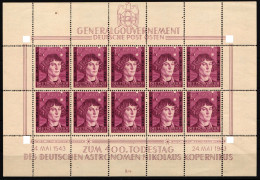 Generalgouvernement 104 Postfrisch Kleinbogen II/4 #NL458 - Occupation 1938-45