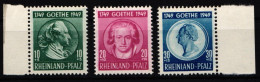 Französische Zone Rheinland Pfalz 46-48 Postfrisch #NL424 - Autres & Non Classés