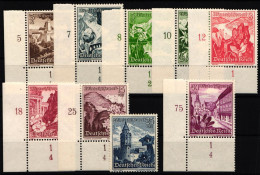 Deutsches Reich 675-683 Postfrisch Bis Auf 682 Alle Vom Eckrand #NL428 - Other & Unclassified