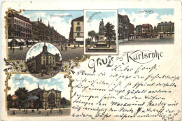 Gruss Aus Karlsruhe - Litho - Karlsruhe