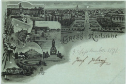 Gruss Aus Karlsruhe - Litho - Karlsruhe