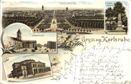 Gruss Aus Karlsruhe - Litho - Karlsruhe