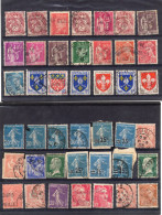 France    Timbres Pour Recherches 42 Timbres - Collections