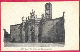ROMA - S. CROCE DI GERUSALEMME - FORMATO PICCOLO - EDIZ. ORIGINALE PRIMO NOVECENTO - NUOVA - Churches