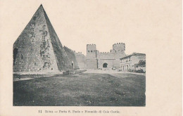 Lazio - Roma  -  Porta S. Paolo E Piramide Di Caio Cestio - Otros Monumentos Y Edificios