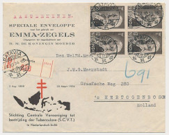 Aangetekend Batavia Nederlands Indie - S Hertogenbosch 1934 - Emma - TBC - Tuberculosis - Indes Néerlandaises
