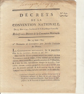 DECRET DE LA CONVENTION NATIONALE : Nomination De Commissaires - Decretos & Leyes