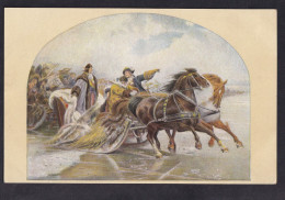 Simmler - Crossing A Frozen River / Postcard Not Circulated, 2 Scans - Paintings
