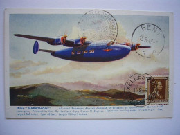 Avion / Airplane / BEA - British European Airways / Handley Page Marathon / Carte Maximum - 1946-....: Era Moderna
