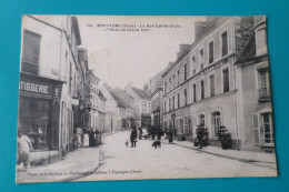MORTAGNE - La Rue Sainte Croix - L'Hôtel Du Grand Cerf ( 61 Orne ) - Mortagne Au Perche