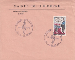 Journée Du Timbre 1970, Libourne, Facteur De Ville En 1830 - Sonstige & Ohne Zuordnung