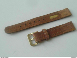Vintage ! 16mm Titus Technos Casual Pin Buckle Leather Wrist Watch Strap Band - Taschenuhren