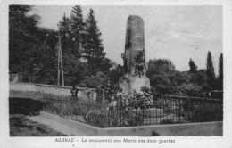 Agonac * Place , Le Monument Aux Morts Des Deux Guerres - Andere & Zonder Classificatie