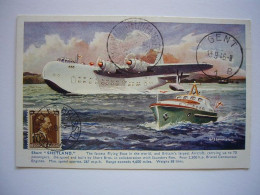Avion / Airplane / IMPERIAL AIRWAYS / Short S. 25 Sunderland / Carte Maximum - 1919-1938: Entre Guerres