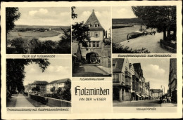 CPA Holzminden A.d. Weser, Promenadenweg Mit Haarmanndenkmal, Hauptstraße, Heimatmuseum - Other & Unclassified