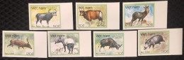 Vietnam Viet Nam MNH Imperf Stamps 1988 : Wild Animals / Tapir / Boar / Buffalo / Deer / Goat (Ms554) - Vietnam