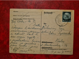 Lettre Allemagne 1940 CARTE HINDENBURG SURCHARGE DEUTSCH REICH OSTEN KREZES KOZ ? - Other & Unclassified